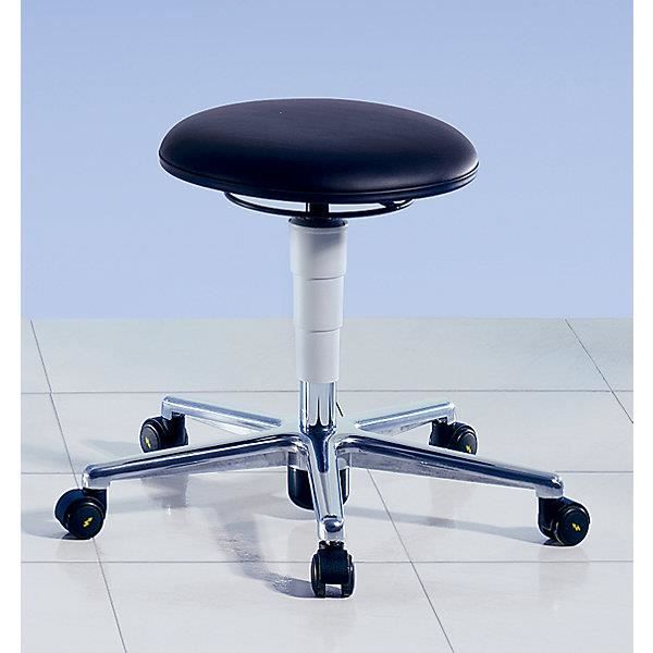 bimos tabouret pour salles blanches - antistatique avec roulettes, hauteur réglable de 460 à 630 mm - chaise chaises tabouret