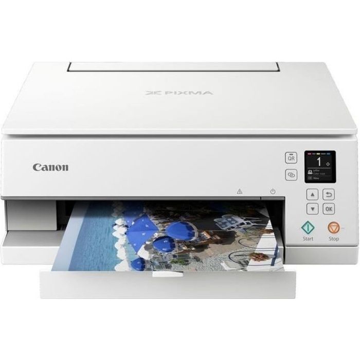 Canon Imprimante Pixma Ts6351 Multifonction Jet D Encre Wifi Blanche Cdiscount Informatique