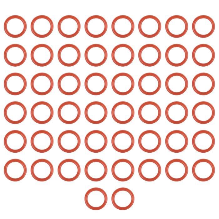 50 Joints Toriques 10mm X 1mm - Caoutchouc Nitrile Rouge - Étanchéité Huile, Eau & Fluides
