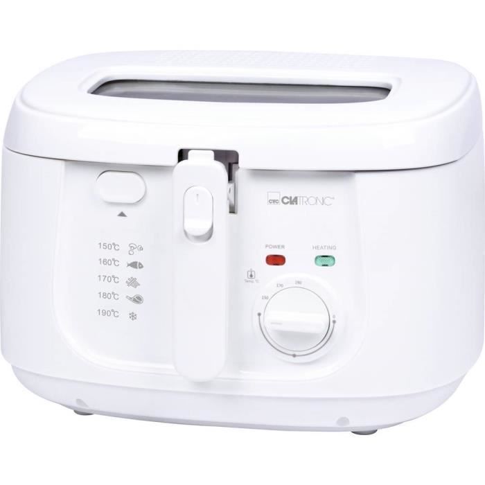 Clatronic FR 3771 Friteuse 1800 W blanc