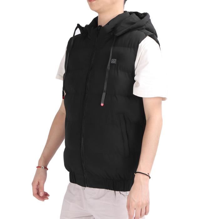 Cuque gilet chauffant réglable Gilet chauffant électrique Veste chauffante  réglable en température lavable douce pour le camping - Cdiscount Jardin