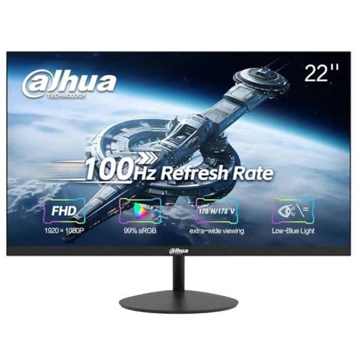 Écran VA Full HD 22 - DAHUA - LM22-A200Y - 1920 x 1080 - 100 Hz - HDMI/VGA