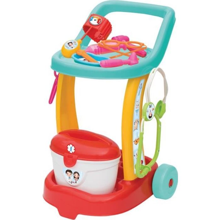 Dede Chariot D Infirmiere Docteur D Enfant Jouet Imitation Educatif Jeu De Role D Hopital Set De Medecin D Enfant Outil Medical Cdiscount Jeux Jouets