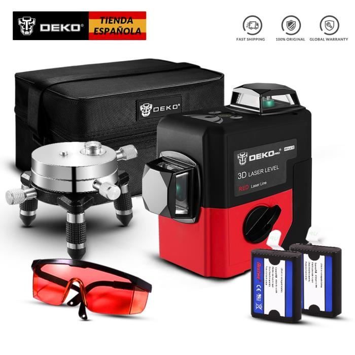 Vesto® Laser Croix 4d - Niveau Laser Auto-nivelant Avec 4-16 Lignes - Rotation 360° - Portée De 50m