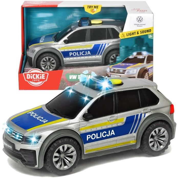 Voiture de police Volkswagen Tiguan avec effets sonores et lumineux - Dickie Toys - Blanc - Pour enfant Voiture de police Volkswagen Tiguan avec effets sonores et lumineux - Dickie Toys - Blanc - Pour enfant