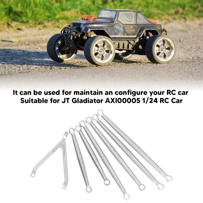 Lien de carrossage réglable en aluminium avec embouts de tige pour voiture ARRMA Senton 1/10 RC