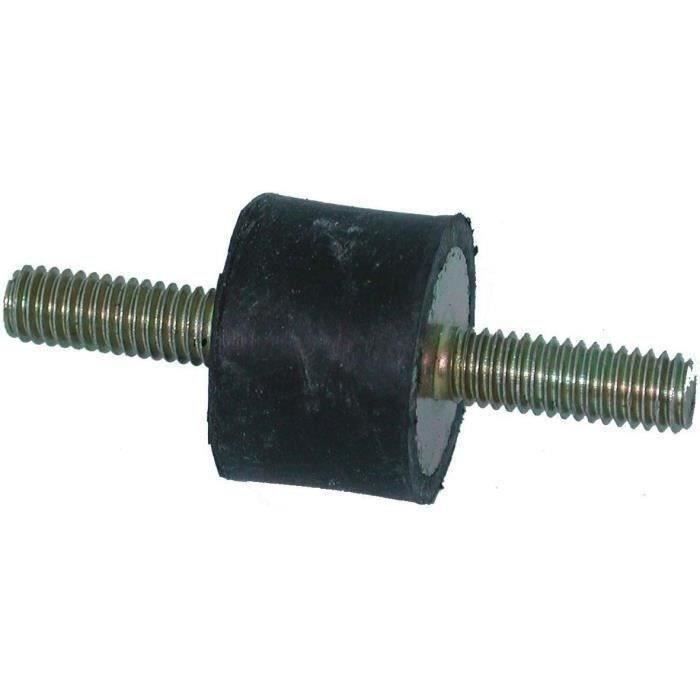 Silent bloc universel mâle/mâle - Ø: 60mm - Longueur: 60mm, Filet: M12 - Longueur filet: 42mm