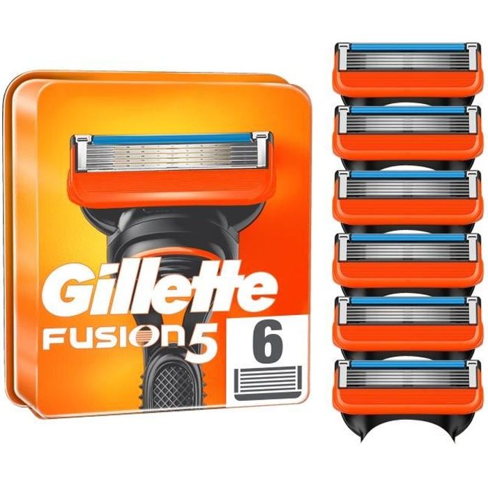 GILLETTE Lames de rasoir Fusion5 x6