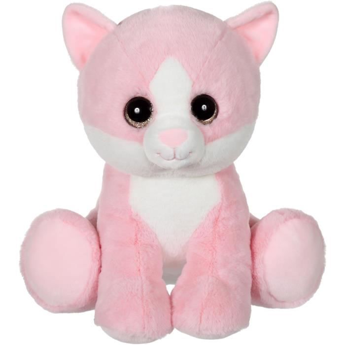 Chat rose peluche