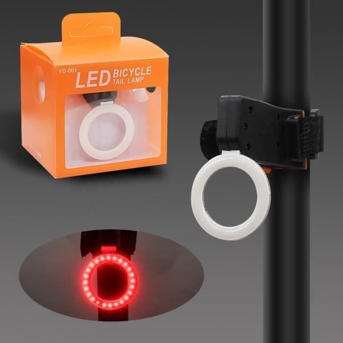 Lumière Vélo LED Avant USB - Blanc, Plusieurs Modes Flash, Bleu, Rechargeable