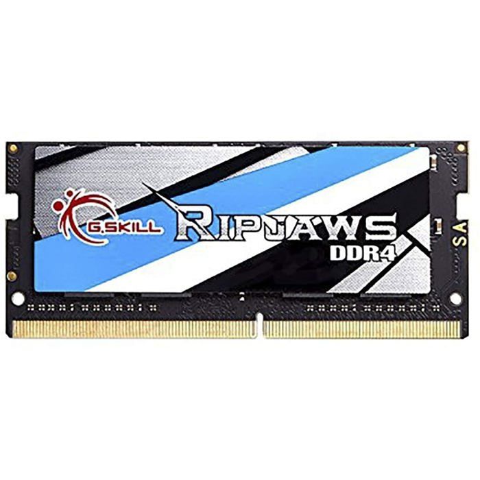 Top achat Memoire PC G.SKILL Mémoire Notebook Ripjaws Series - 4 Go PC4-19200/DDR4 2400 Mhz F4-2400C16S-4GRS pas cher Achat Memoire PC G.SKILL Mémoire Notebook Ripjaws Series - 4 Go PC4-19200/DDR4 2400 Mhz F4-2400C16S-4GRS pas cher