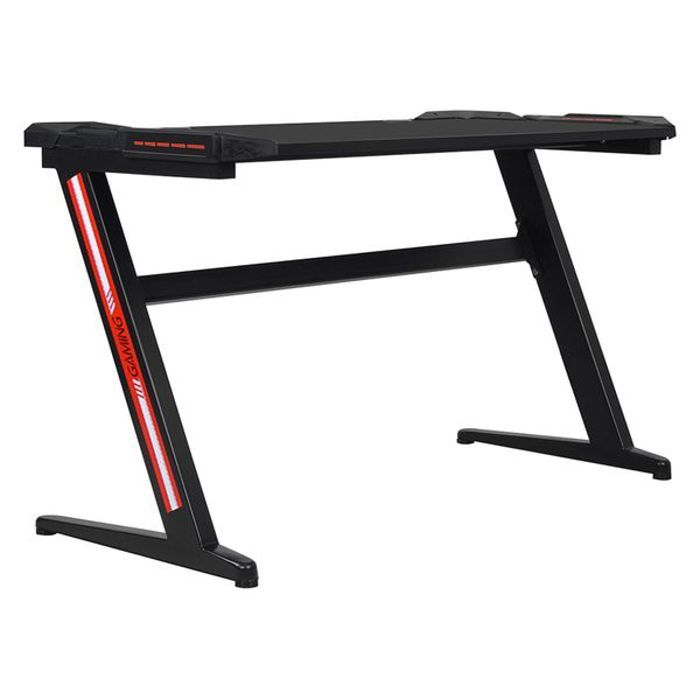 Bureau Gamer A Led Lara Noir Achat Vente Bureau Bureau Gamer A Led Cdiscount