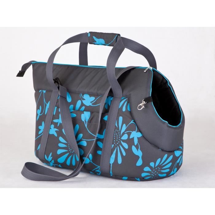 Comparer les prix de HobbyDog Sac de Transport pour Chiens et Chats, Noir Graphite à imprimé Floral, Taille 3 - 4046993165636