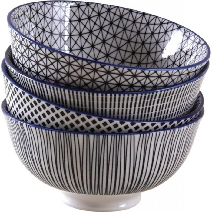 Lot De 4 Bols En Céramique 700 Ml - Blanc, Pour Petit-Déj, Soupe, Salade, Micro-ondes & Lave-vaisselle Lot De 4 Bols En Céramique 700 Ml - Blanc, Pour Petit-Déj, Soupe, Salade, Micro-ondes & Lave-vaisselle