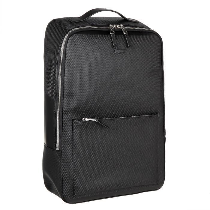 LACOSTE Sac Dos NH2819CE Noir Homme Noir Cdiscount Bagagerie
