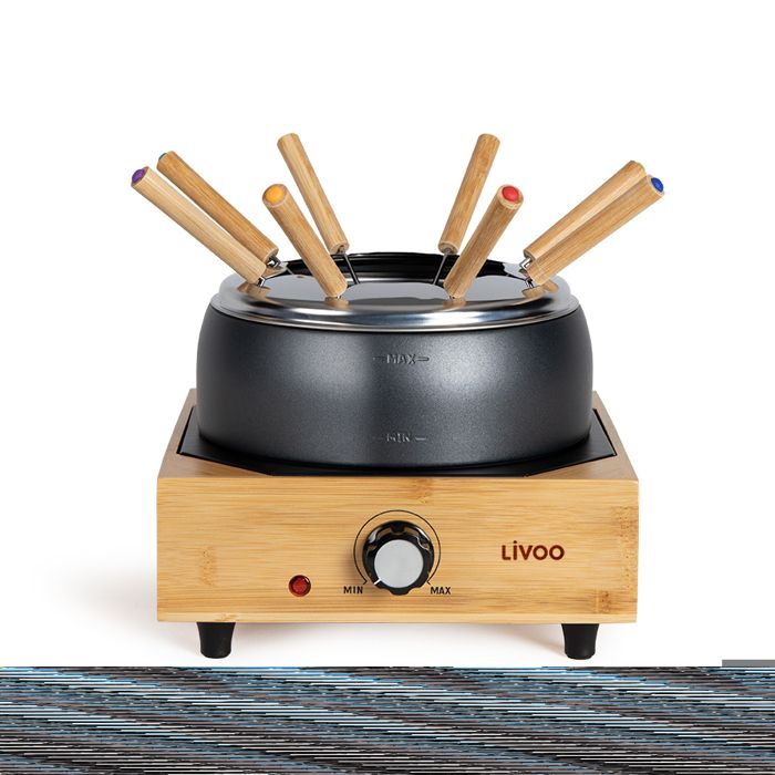 Livoo Appareil à fondue électrique DOC287 800 W Noir et bois - 3523930103636