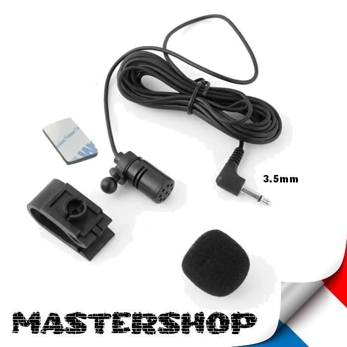 Micro pour pioneer radio avec prise Jack 3,5mm Autoradio Bluetooth Cdiscount Auto