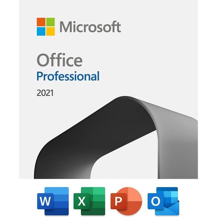 PACK MICROSOFT OFFICE 2021 PRO PLUS 1 PC - Clé d'activation à télécharger -  Rapide Mail & Messagerie Cdiscount à télécharger - Cdiscount