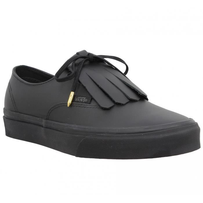 vans authentic cuir noir