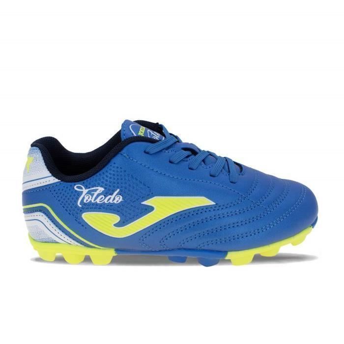 Chaussures de football - JOMA - Toledo Jr 23 - Bleu - Moulés - Enfant Garçon - Respirant Chaussures de football - JOMA - Toledo Jr 23 - Bleu - Moulés - Enfant Garçon - Respirant