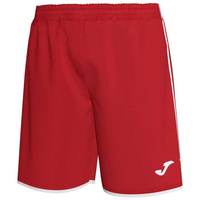 Pantalon de football pour enfant Joma Liga - Rouge - Taille ajustable - 100% polyester interlock Pantalon de football pour enfant Joma Liga - Rouge - Taille ajustable - 100% polyester interlock