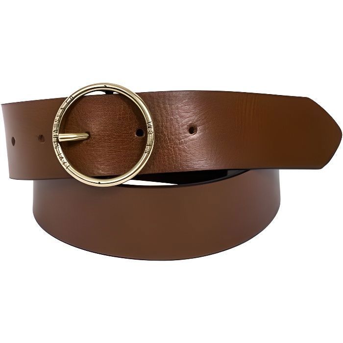 Ceinture pour Femme LEVIS RING Camel - Boucle Ronde en Cuir