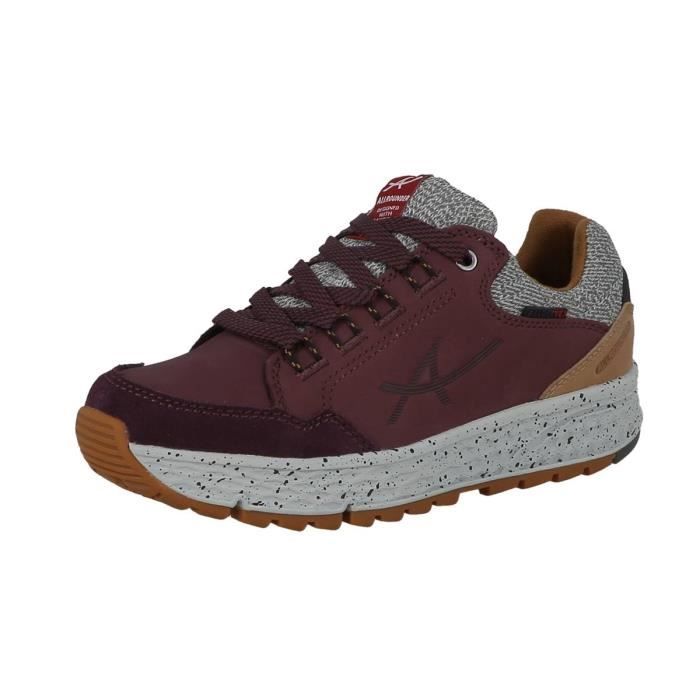 Baskets mode Ovida femme All Rounder by Mephisto Bordeaux Textile Lacets Talon compense