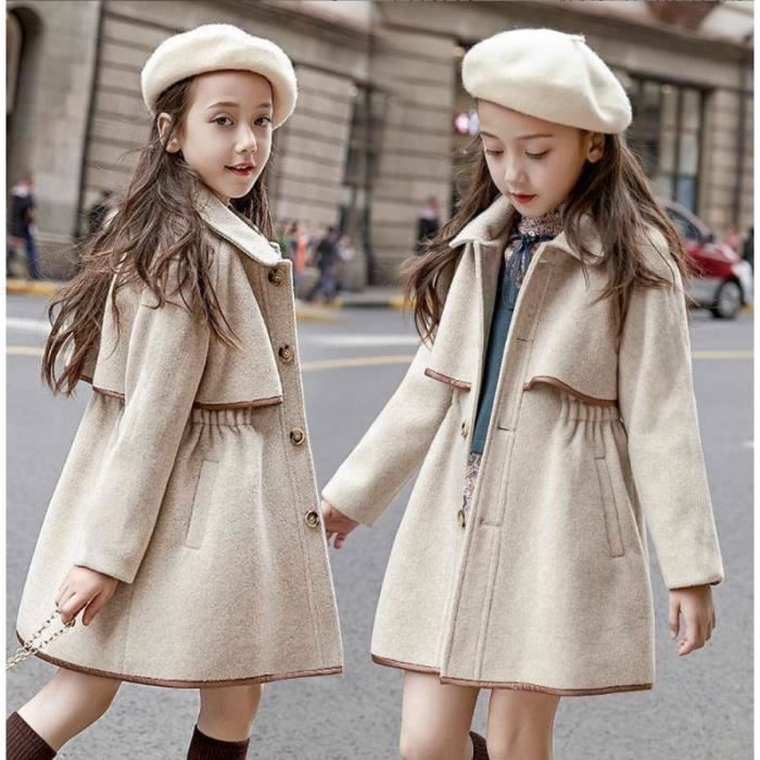 Manteau fille laine 2025