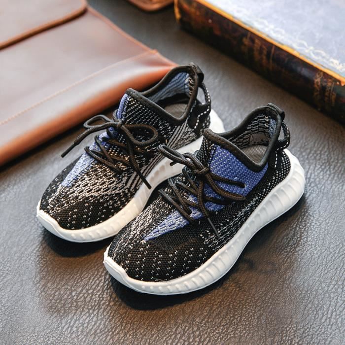 Chaussures Enfant Basket Garçon Fille Été Respirant Loisirs Gris - Chaussures