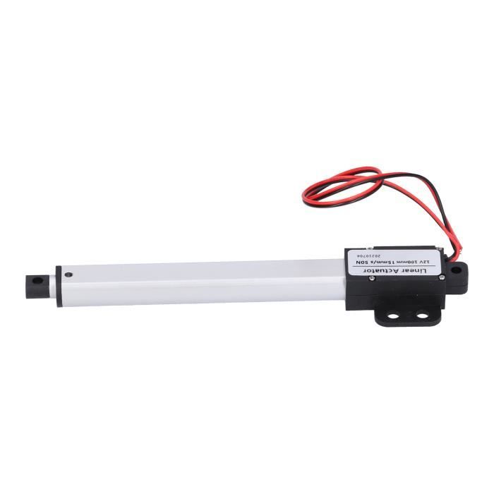 Actionneur Linéaire électrique 12V, Course 50 Mm - Moteur Mini Silencieux, Interrupteurs De Fin De Course Internes