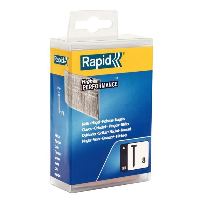 Rapid Pointes galvanisees N8/15 mm boite plastique 5700 pieces - vue 1