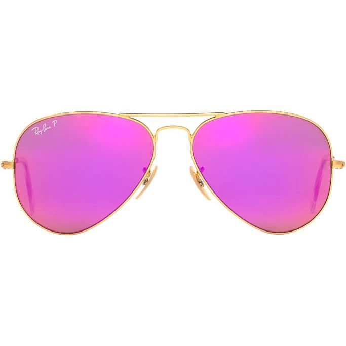 matte gold ray ban aviators