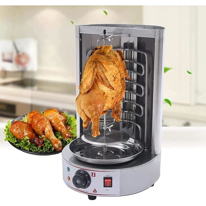 Grill Vertical Pour Kebab Et Brochettes - ROSENSTEIN & SOHNE - 2000 W