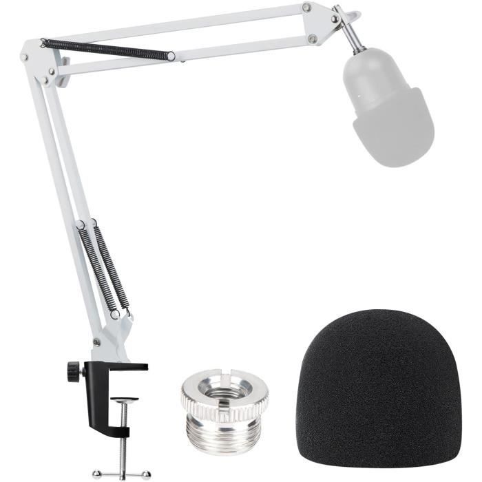 Support Micro Razer Seiren X - Bras Réglable, Bonnette Anti-pop, Fixation Solide