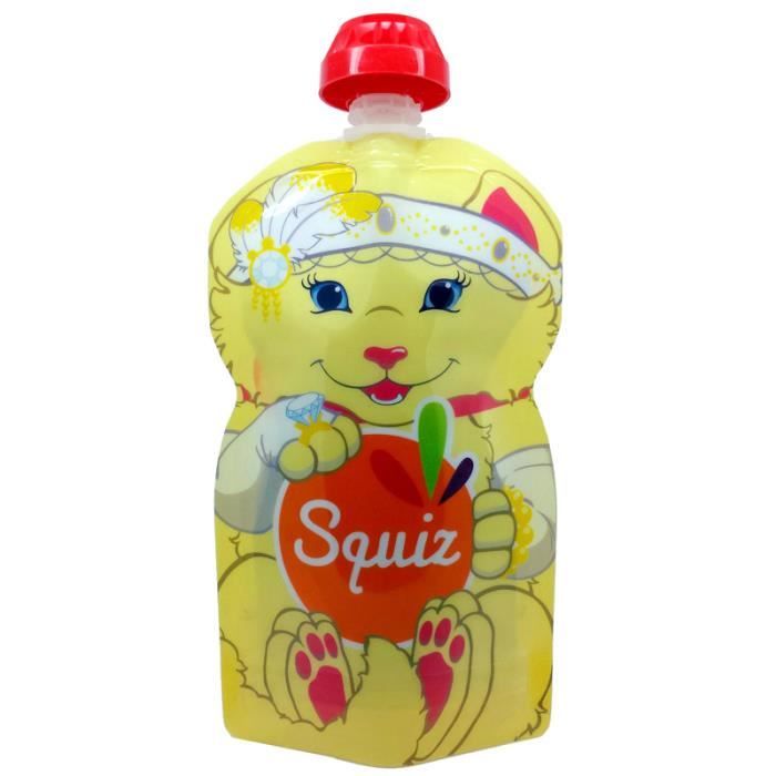 Gourde souple pour compotes et purées SQUIZ Chat Cdiscount