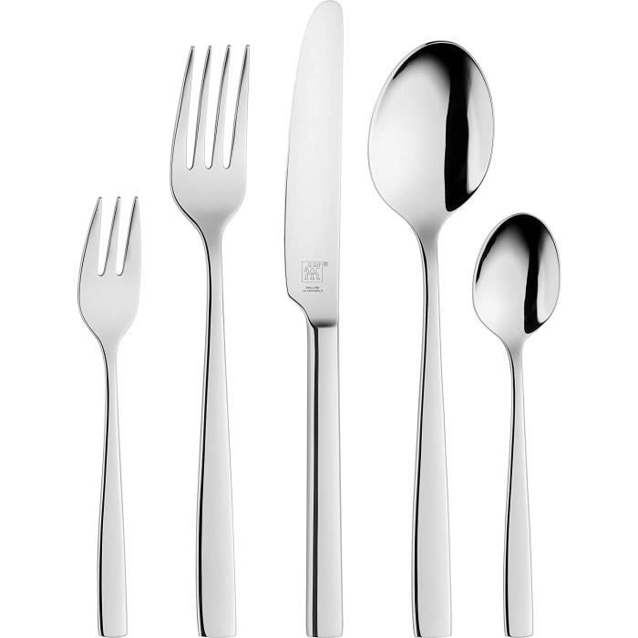 Lot De 6 Fourchettes En Acier Inoxydable 20 Cm - Argenté Poli, Lave-vaisselle, Pour Tous Les Jours
