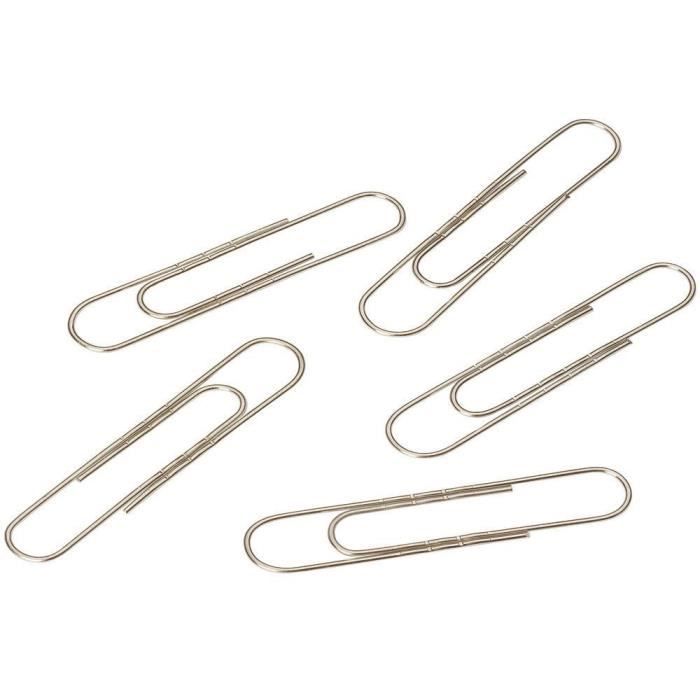 Boîte de 100 trombones ondulés STAPLES 75 mm (paquet 100 unités
