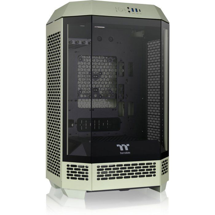 THERMALTAKE - CA-1Y4-00SEWN-00 - The TOWER 300 - Boitier PC sans alimentation - Mini tour - Format Micro-ATX - Matcha Green