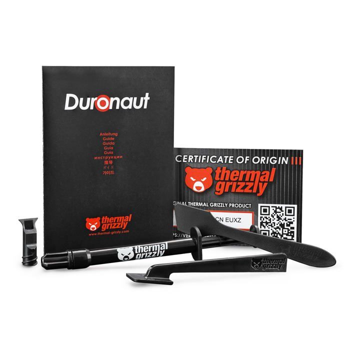 Thermal Grizzly Duronaut – 2 g – Durabilité améliorée et pâte thermique haute performance – pour une conductivité thermique
