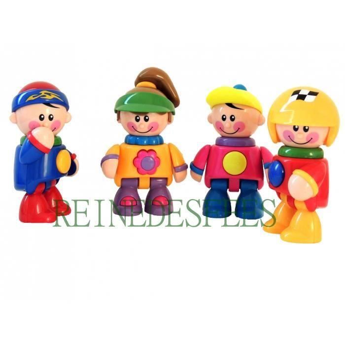 Jouet 1er age jeu éveil bébé enfants Lots 4 personnages TOLO figurines fille  garçons idée cadeau 1 2 3 4 5 ans - Cdiscount Jeux - Jouets