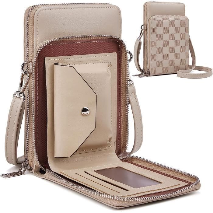 Femmes Portefeuille Petit Sac A Bandouliere En Pu Cuir Porte Monnaie Telephone Portable Mini Pochette Porte Carte Epaule Port H461 Cdiscount Bagagerie Maroquinerie