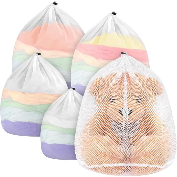 6 Filets à Linge Pour Machine - Protection Soutiens-gorge, Lingerie, Chaussettes - Lavage En Toute Sécurité - Zip Doux - 7