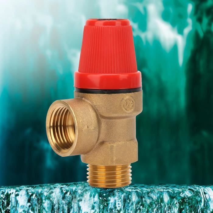 Soupape De Sécurité Laiton G1/2'' DN15 - 3 Bar - Valve De Surpression Pour Four Et Chaudière