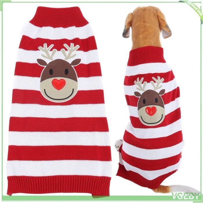 Meilleurs prix pour Vêtements pour chiens - V GEBY - Vêtements d'hiver doux et chauds pour animalerie blouson - Rouge - Acrylon