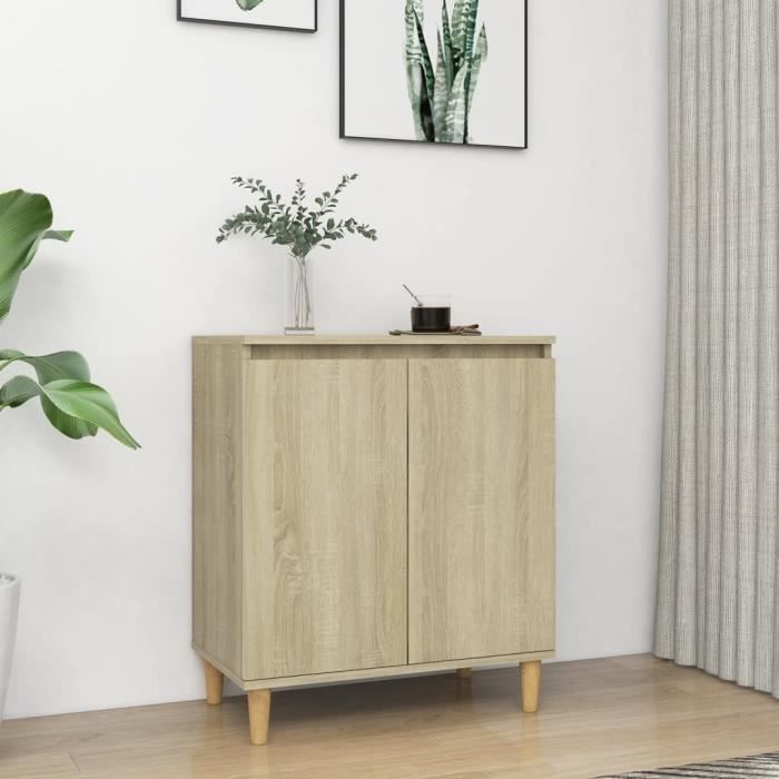 Buffet bas - VIDAXL - Chêne sonoma - 2 portes - 1 tiroir - 60x35x70 cm
