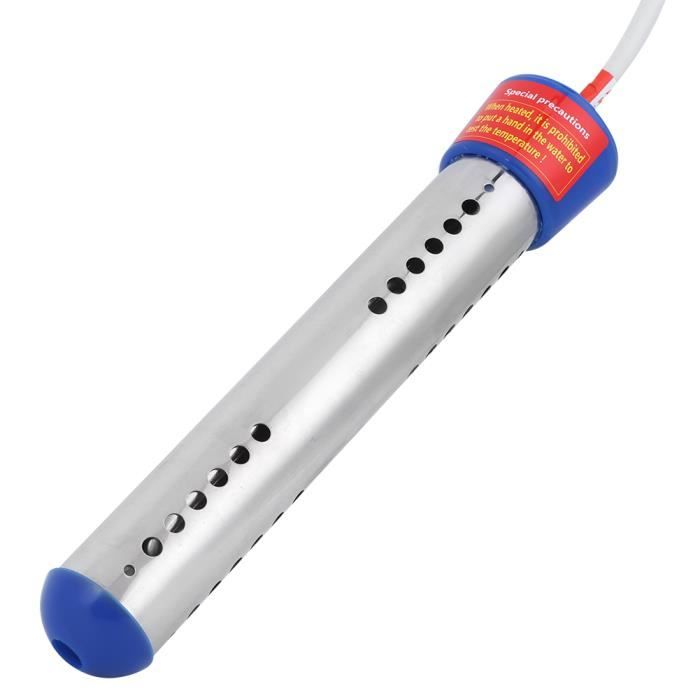 Vvikizy chauffe-eau à immersion Chaudière électrique portative de chauffe-eau dimmersion flottante de 1500W 1.5m bleu pour le