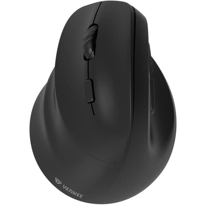 La souris sans fil verticale YENKEE YMS 5060L est conçue pour les gauchers offrant un soutien naturel au poignet et réduisant le risque de syndrome du canal carpien. Avec une connectivité 24 GHz et Bluetooth elle propose une sensibilité réglable jusquà 2400 DPI.