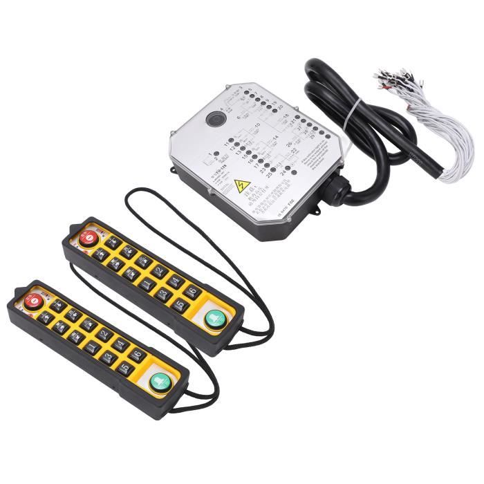 Télécommande Sans Fil 24V Pour Palan & Grue - Portée 100m, 8 Boutons, étanche IP65