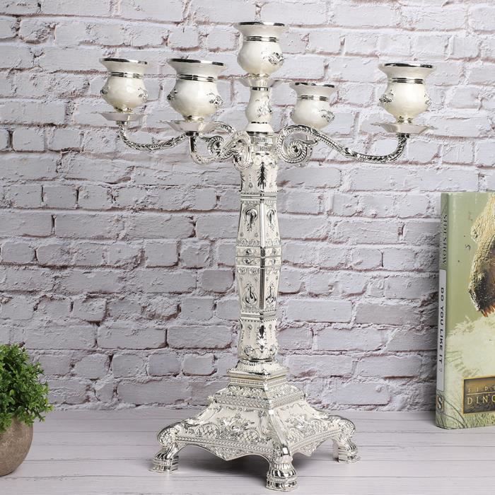 Lot De 6 Bougeoirs Candélabres Vintage – Tête De Renne/cerf – Godinger Plaqué Argent – Noël