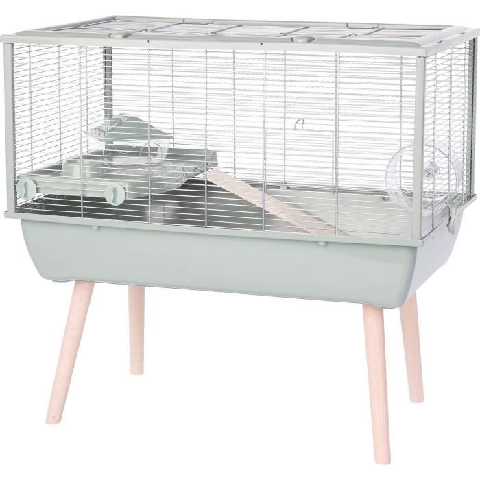 ZOLUX Cage rongeur surélevée Néolife - Pour hamster - 78 x 48 x 75 cm - Vert